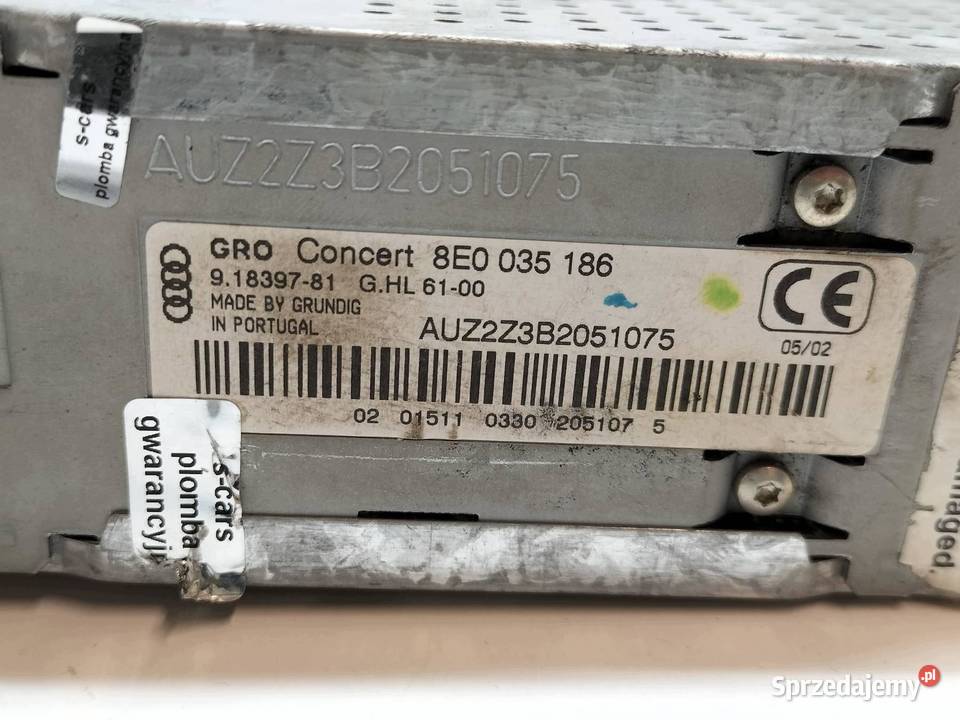 RADIO 8E0035186 Audi A4 II 20002006 B6 świętokrzyskie