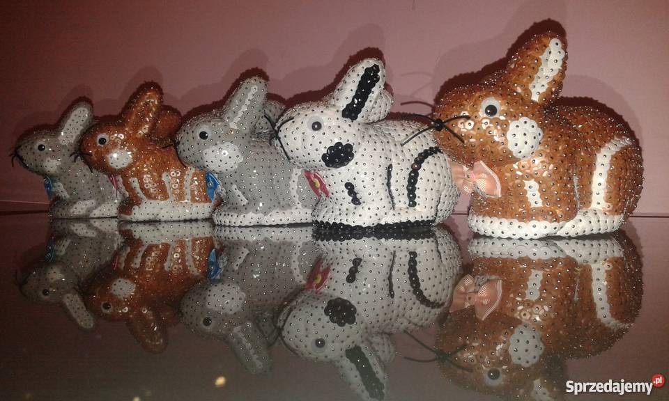 ozdoby z cekinów ZAJĄC Dekoracje i ozdoby sprzedam