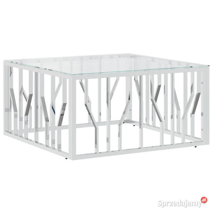 Stolik kawowy 80x80x40 stal nierdzewna i szkło mazowieckie Warszawa sprzedam