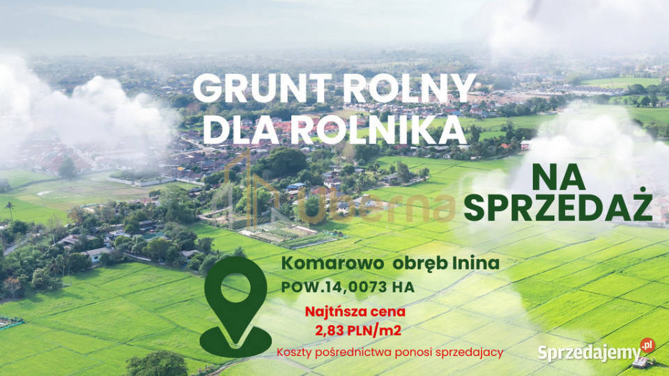 Działka rolna GmGoleniów na sprzedaż Komarowo sprzedam