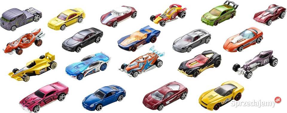 HOT WHEELS Zestaw Mix 20 Autek Autka Resorówki 3 lata+