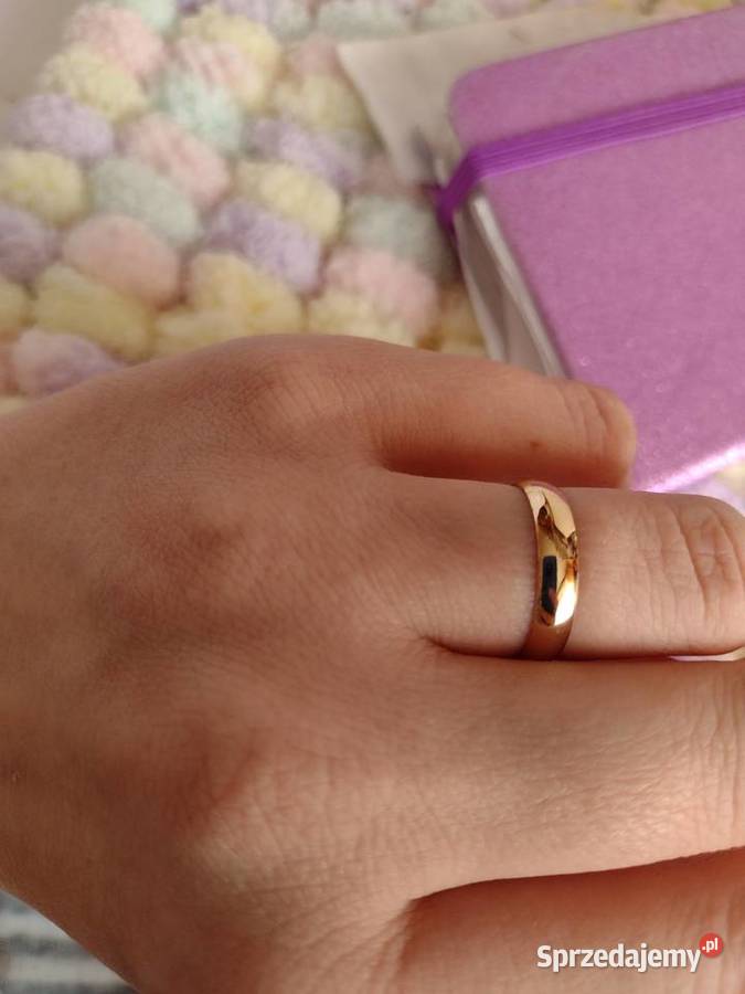 ASOS rozmiar 15 złota obrączka pierścionek NOWY Kraków sprzedam