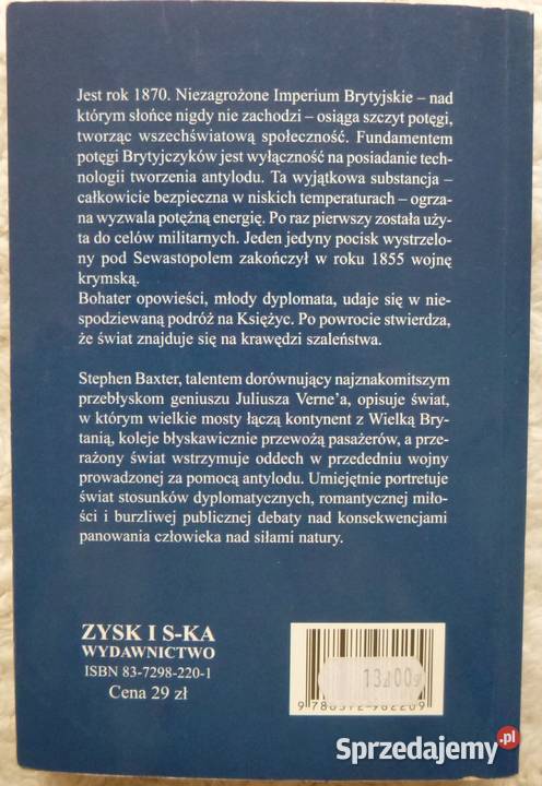 Antylód Stephen Baxter mazowieckie Warszawa