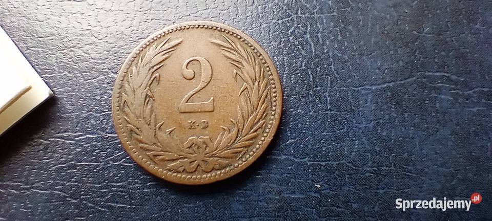 Stare monety 2 filler 1906 Węgry