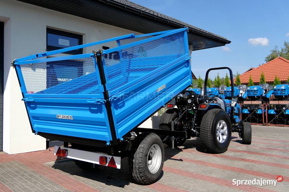 Przyczepa rolnicza jednoosiowa 2T z kiprem i Tajęcina sprzedam