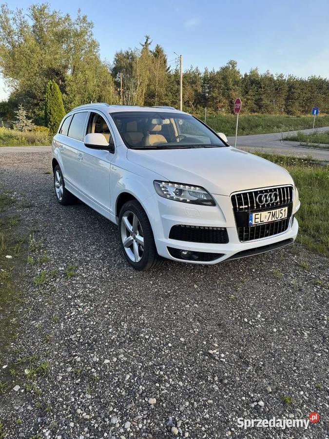 Audi Q7 30 TFSI 333 2015 r Wersja PRESTIGE SLine 3000cm3 Q7 łódzkie Piotrków Trybunalski
