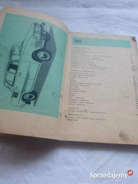 Skoda 100 100l instrukcja obsługi i konserwacja sprzedam