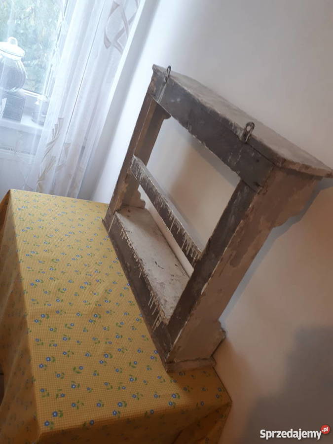 Stara drewniana półka dolnośląskie Borów