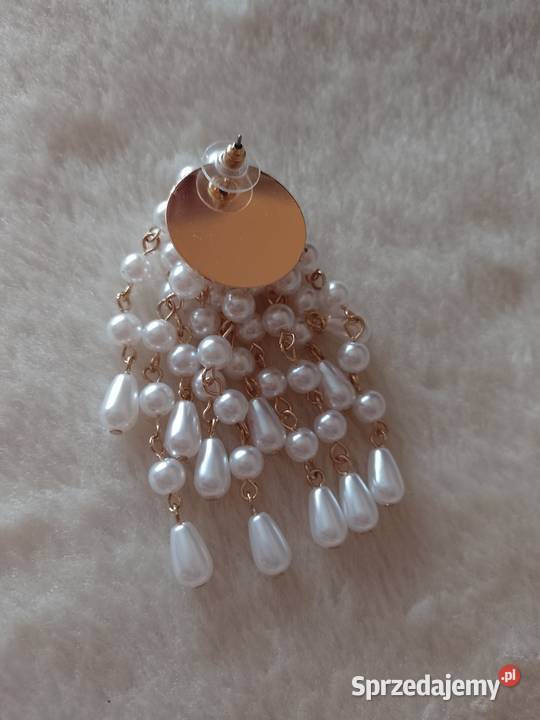 ASOSWytworne długie kolczyki ślubne z Londynu Kraków sprzedam