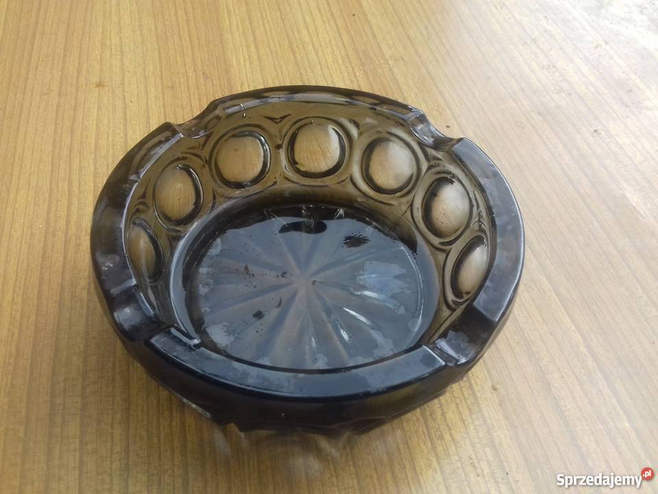 Stara brązowa popielniczka PRL śląskie Dąbrowa Górnicza