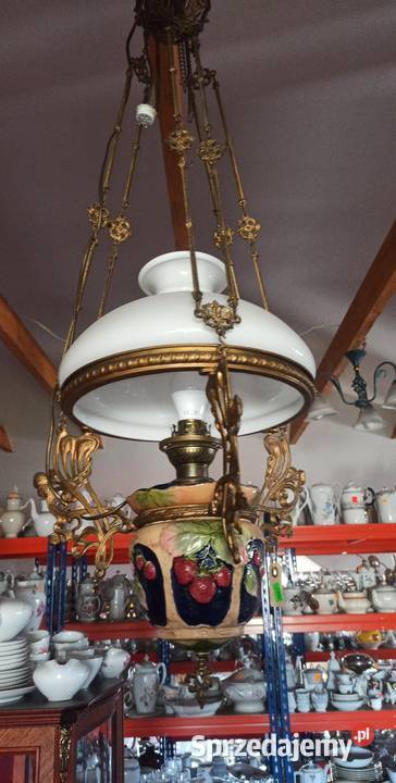 Lampa Majolika Orginalna Poziomki
Z naftowej Gdańsk