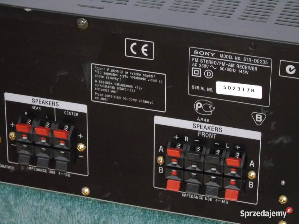 Amplituner Sony STRDE235 RDS sprawny i mocny Amplitunery Jasło
