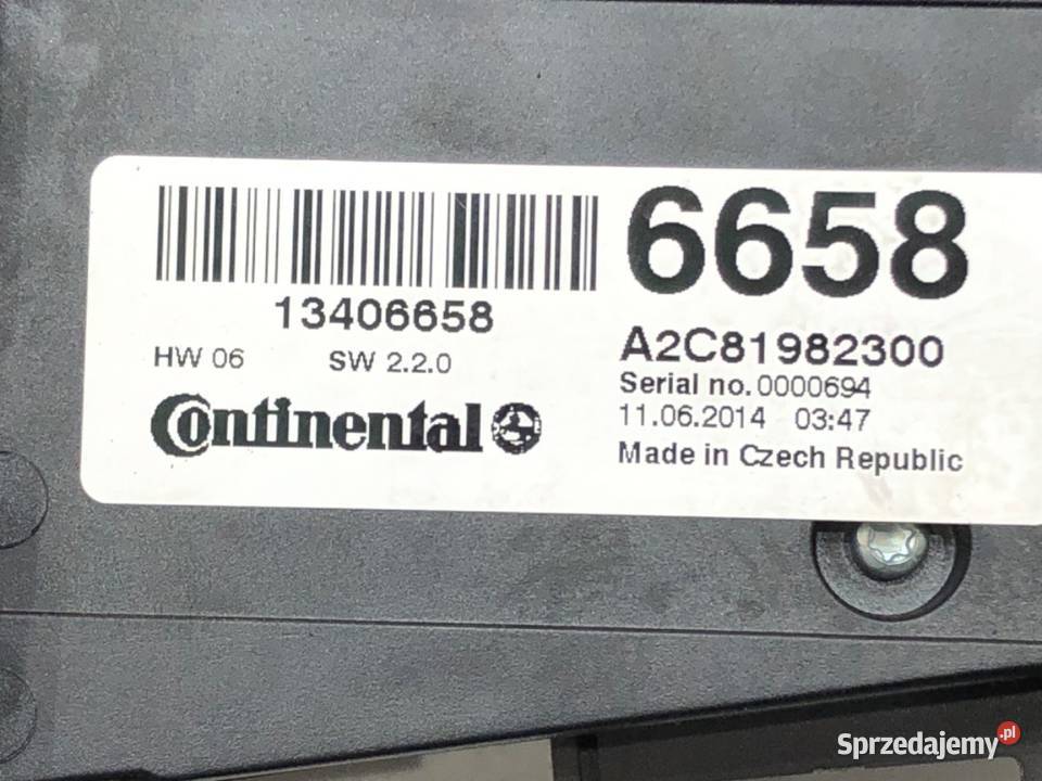 PANEL STEROWANIA RADIA OPEL ZAFIRA C 13406658 podkarpackie