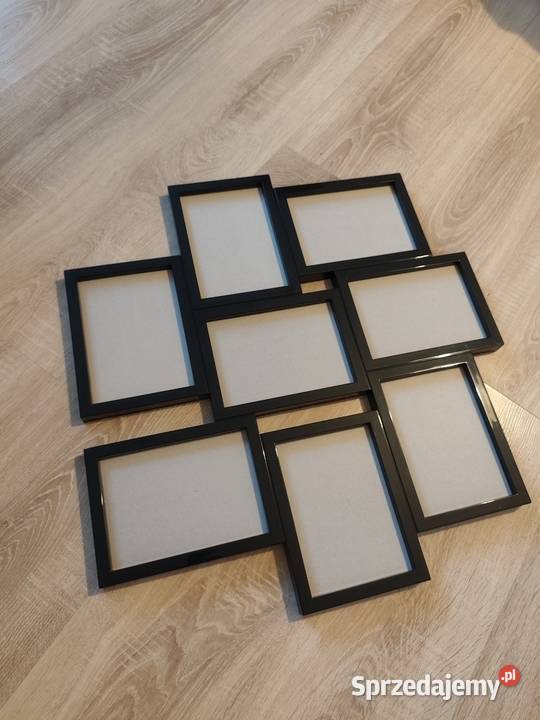 Ramka na zdjęcia Ikea Vaxbo czarna ramka na 8 Rzeszów