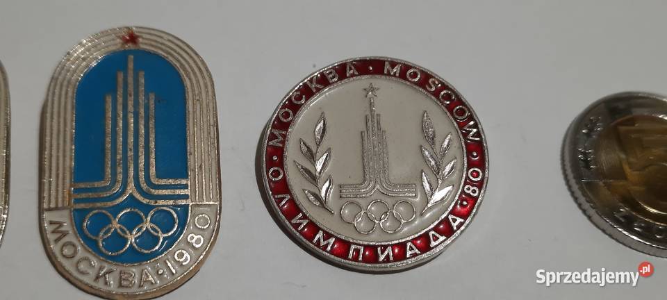 odznaki 3 Olimpiada Moskwa 1980 Rosja ZSRR 4 Warszawa