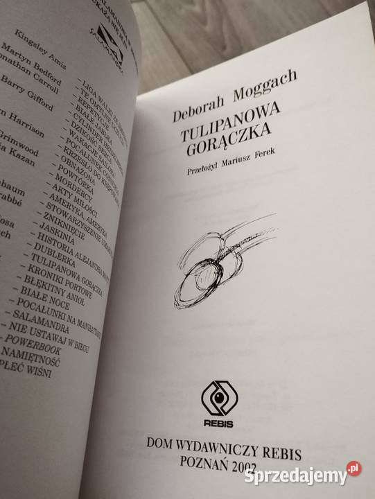 tulipanowa gorączka deborah moggach Poznań
