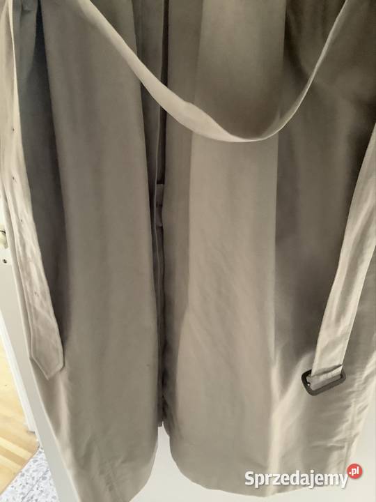 Oryginalny płaszcz Burberry Vintage szary/srebrny