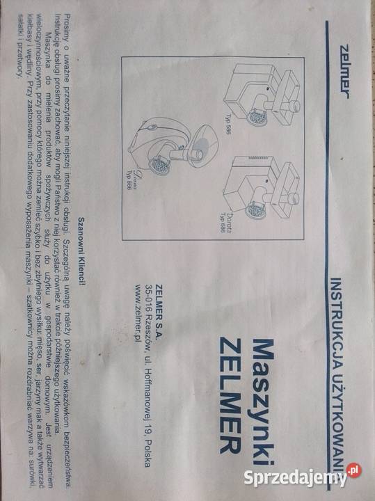 Maszynka do mielenia Zelmer Tarnowo Podgórne