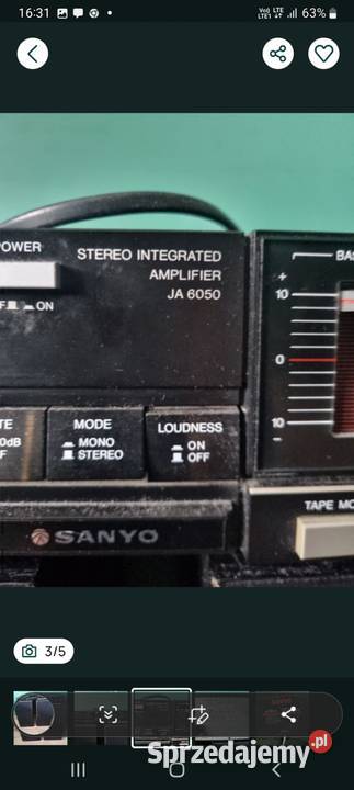 Amplituner Sanyo JA6050 I kolumny Sanyo SX330 Kórnik