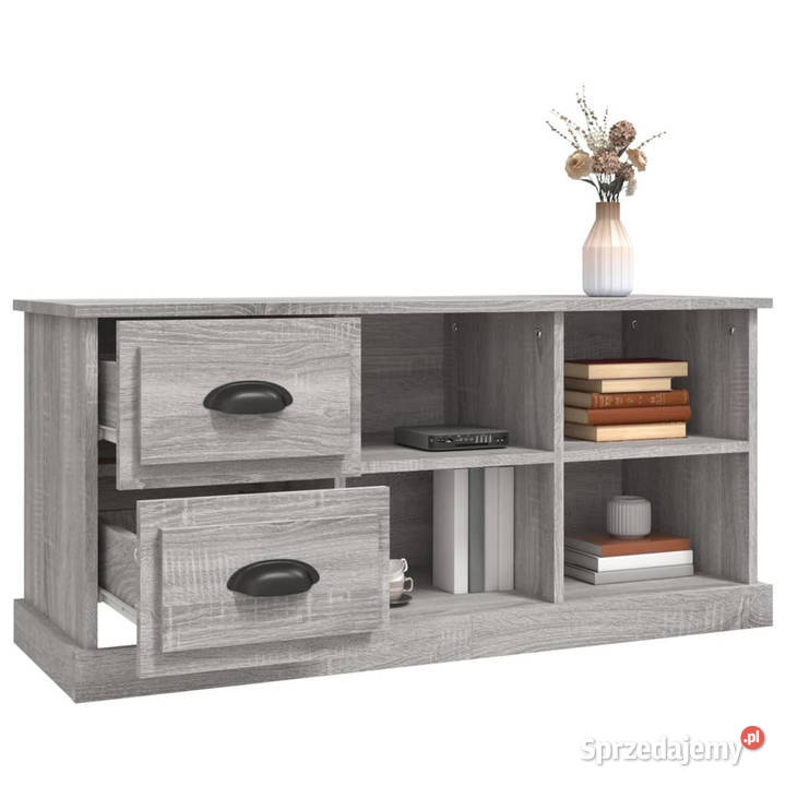 Szafka pod TV szary dąb sonoma 102x355x475 mazowieckie Warszawa