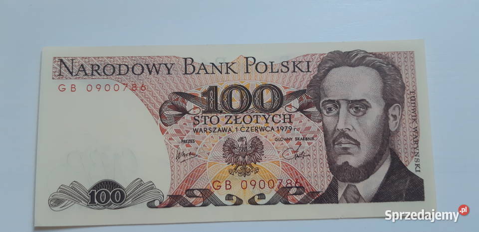 100 GB 1979 UNC Ludwik Waryński