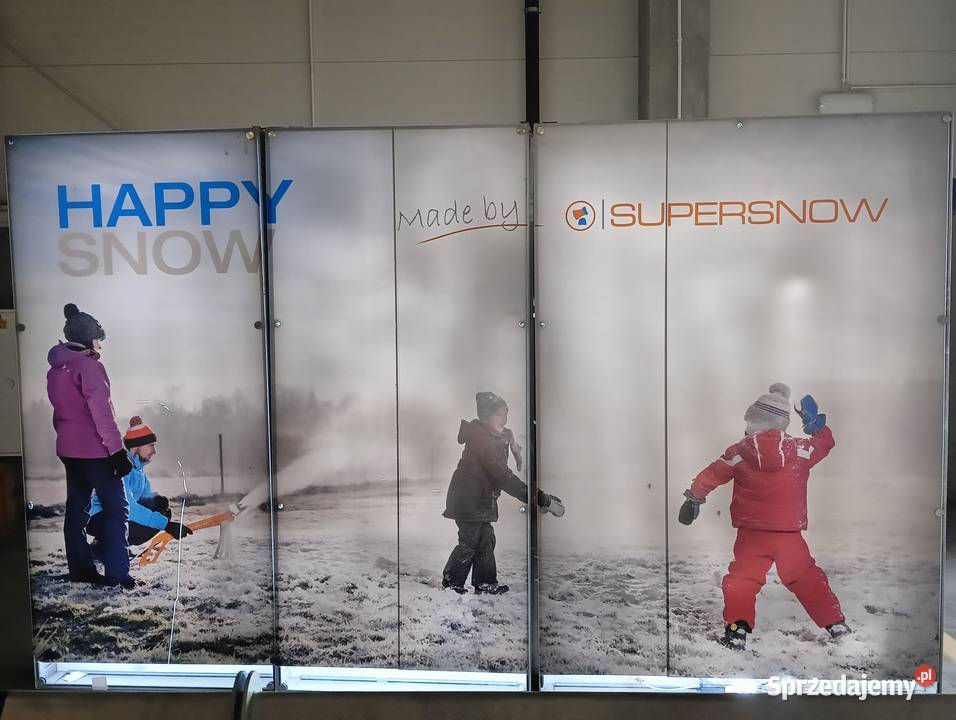 Ścianka podświetlana LED wystawowa dwustronna 3 Maniowy sprzedam