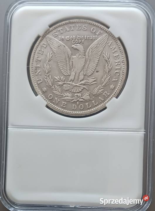 1 Dolar USA Morgan 1894 r men S Slab Kopia wielkopolskie Konin