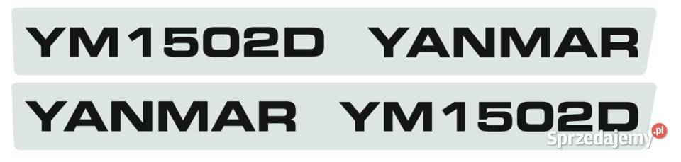 Naklejki napis YANMAR YM 1502D 2 małopolskie Kamionna