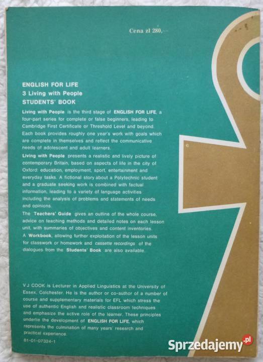 English for Life Students Book Living with Książki i Podręczniki Warszawa
