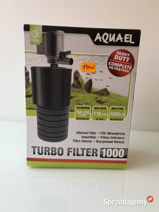 Filtr wewnętrzny AQUAEL TURBO FILTER 1000 do Gady i płazy Słupsk