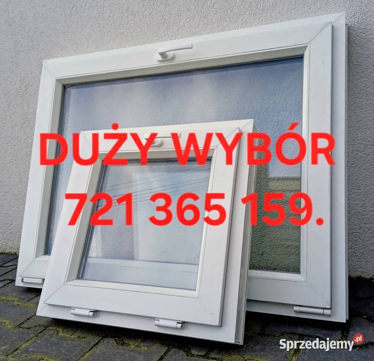 okno gospodarcze 80x60 białe NOWE I UŻYWANE Konin