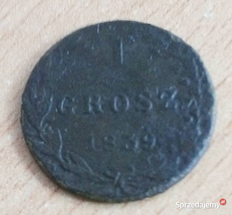 KRÓLESTWO KONGRESOWE1 GROSZ 1839 r MW MIEDZ Legionowo sprzedam