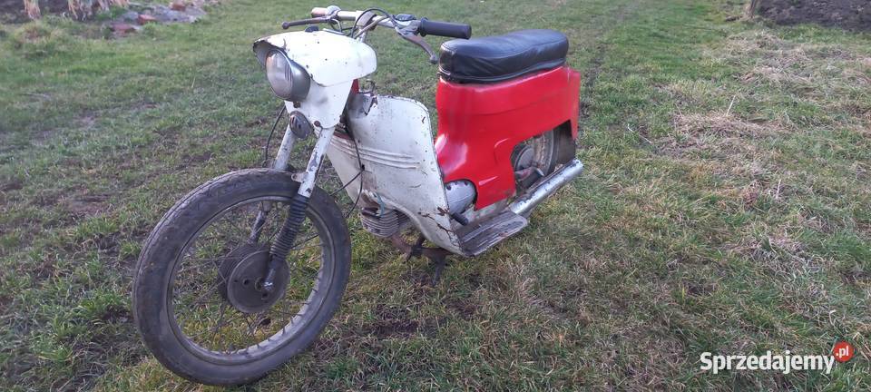 Jawa 50 odpala Bogumiłka Kaczka Pancerka uszkodzony Nysa