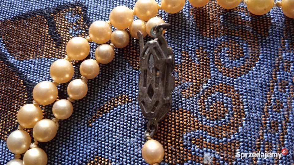 WIEKOWE DOJRZAŁE HERBACIANE PERŁY W NASZYJNIKU Piła