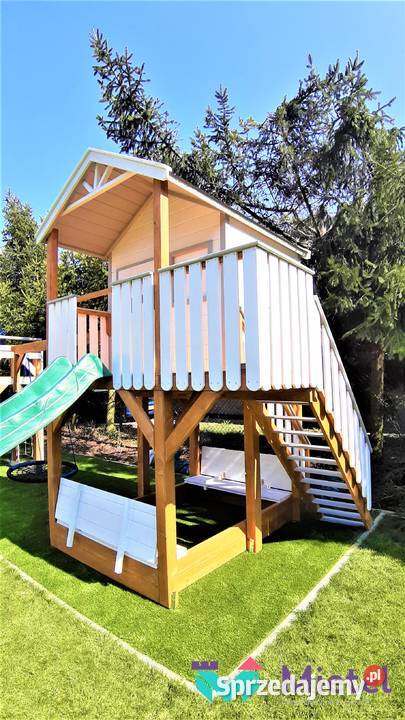 Domek z dużą piaskownicą zestaw dziecięca Stopnica