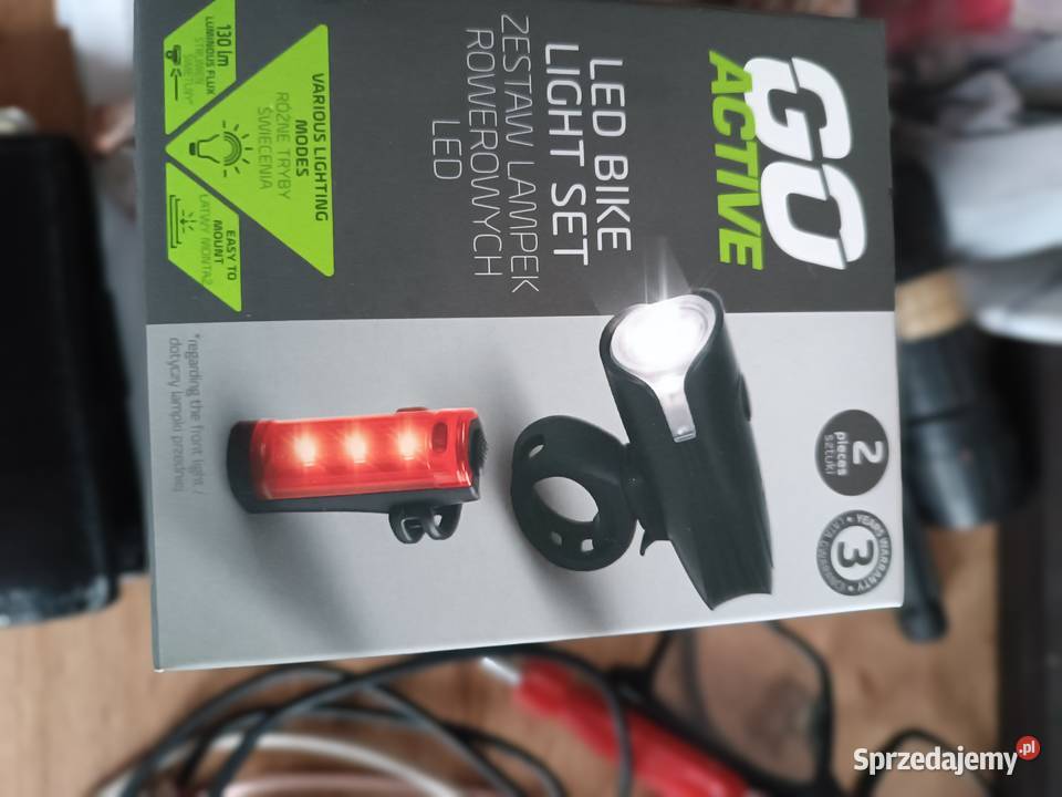 Lampki rowerowe 130 lm USB Tychy sprzedam