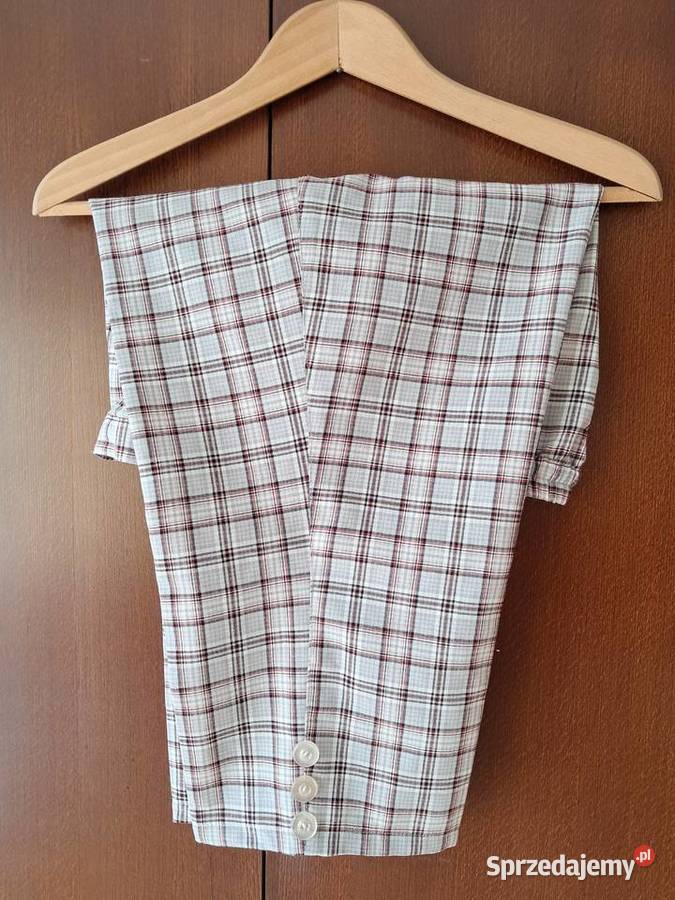 Spodenki damskie rybaczki w kratkę do sprzedania małopolskie Kraków sprzedam