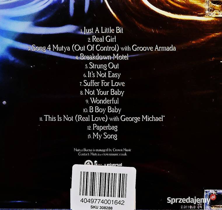 CD Nowa Wspaniały Album MUTYA BUENA Album Real dolnośląskie Wrocław