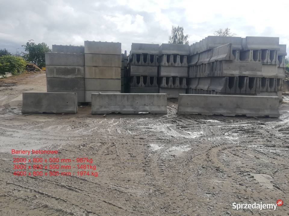 NOWE bariery dwustronne NIEMALOWANE Dąbrowa Górnicza