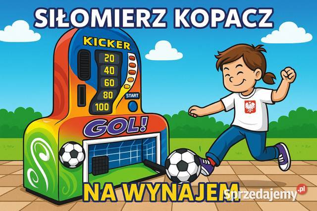 Wynajem automat siłomierz kopacz na imprezę małopolskie Kraków