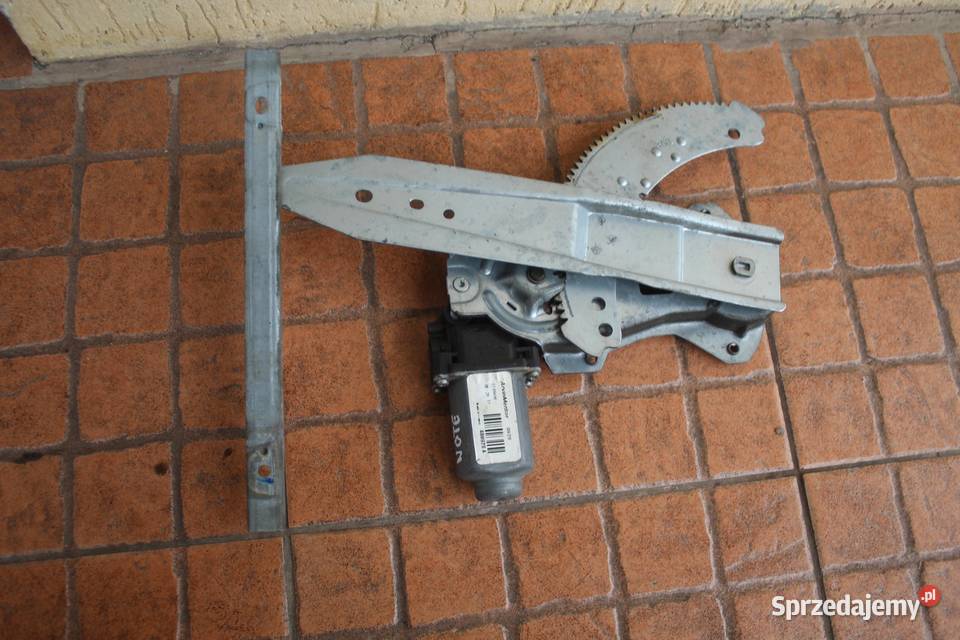 MECHANIZM PODNOŚNIK SZYBY LEWY TYŁ NISSAN NOTE