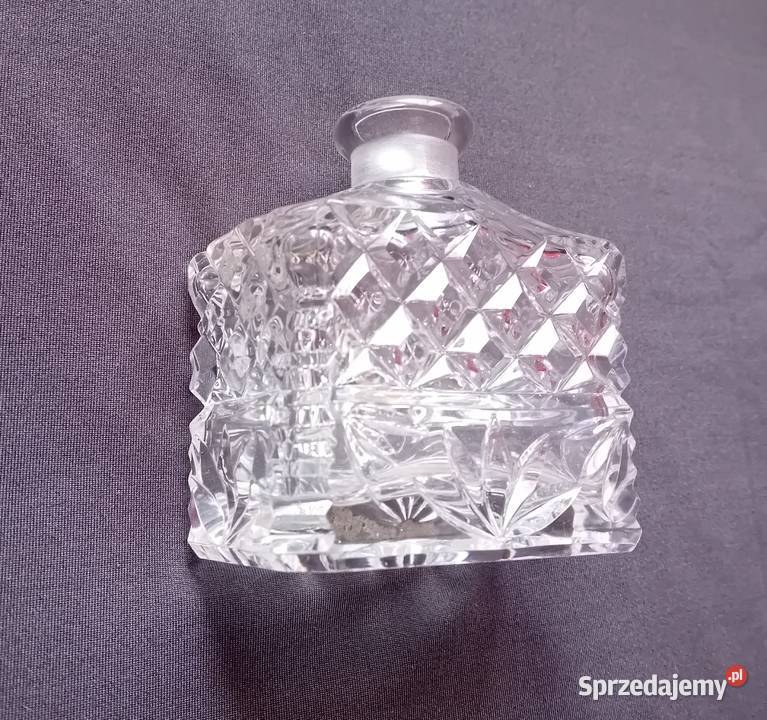 Kryształowy flakon do perfum Około połowy XX w wielkopolskie Koźminek