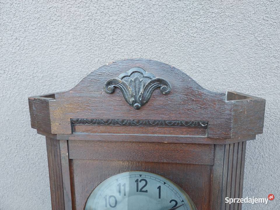176 Stary zegar ścienny HAU przedwojenny sprawny Tczew sprzedam
