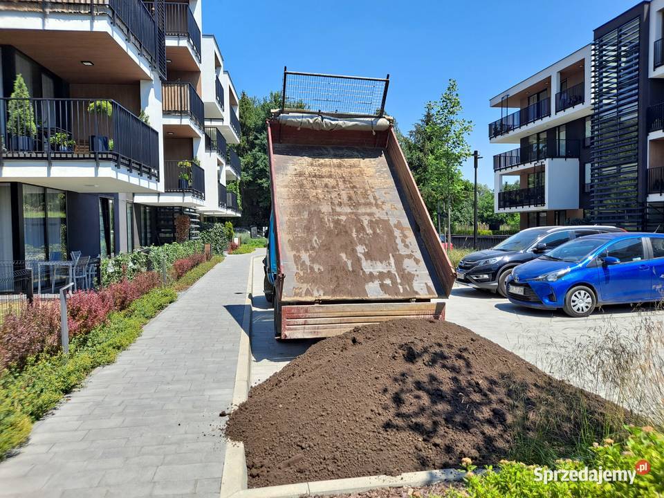 Ziemia ogrodowa siana czarnoziem humus mała Kraków sprzedam