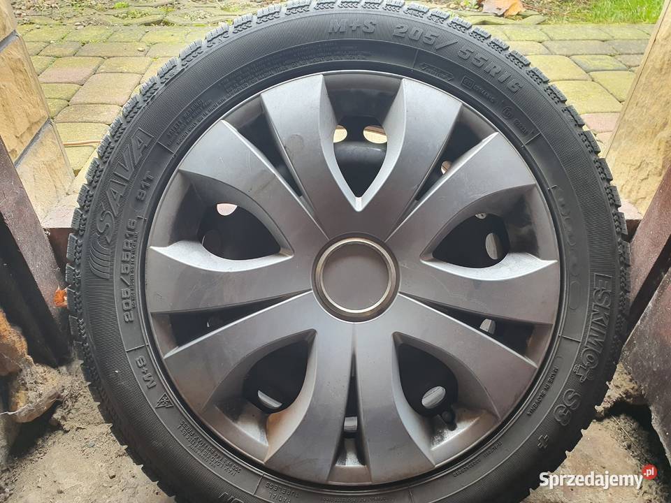 OPONY ZIMOWE Z FELGAMI 205X55X16 4 SZTUKI Łęg Tarnowski sprzedam