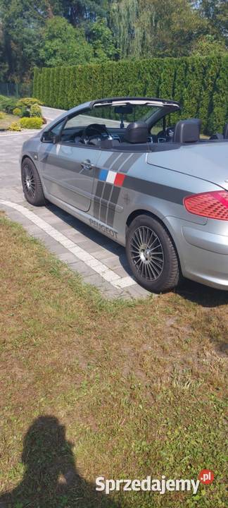 Do sprzedania Peugeot kabriolet 307 cc z 2007 r srebrny 307 CC Kraków sprzedam
