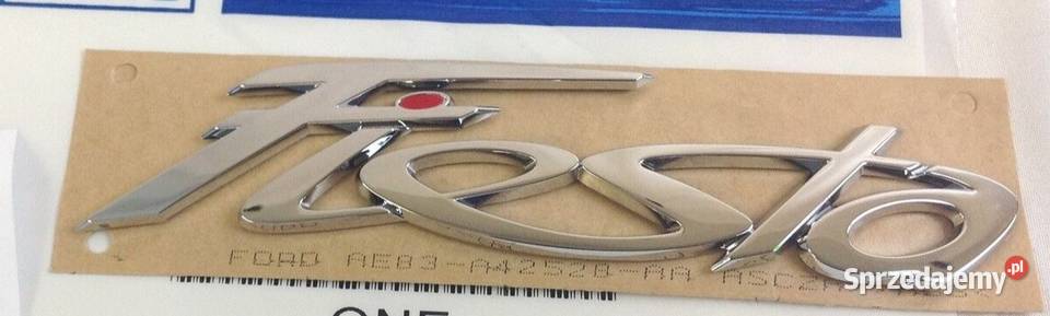 NOWY znaczek Fiesta srebrny klejany emblemat Akcesoria samochodowe Zamość