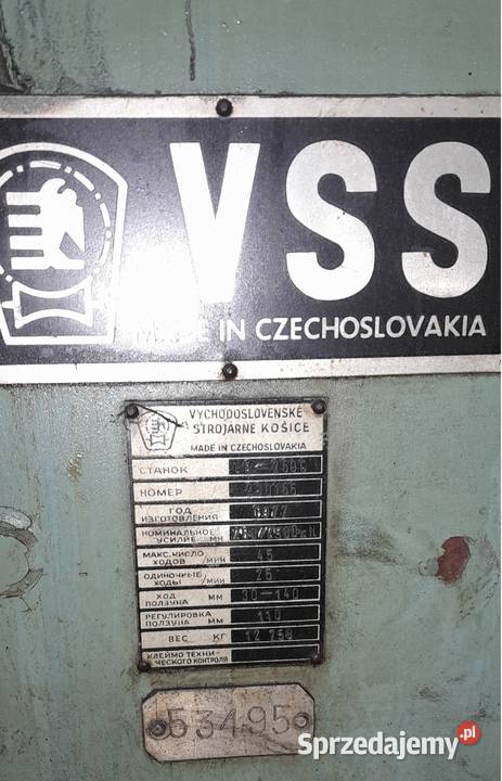 Prasa mimośrodowa Le 250 C Lubicz Górny
