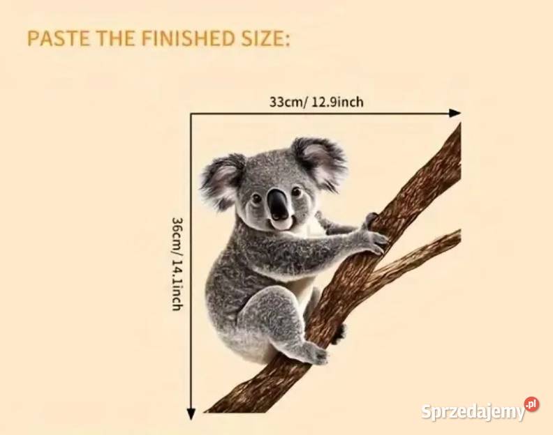 Naklejka na szybę z Misiem Ząbki