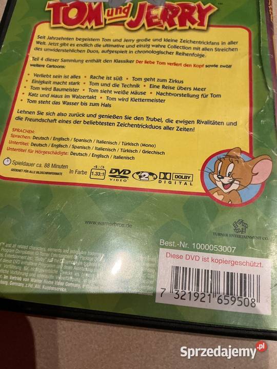 Tom i Jerry płyta DVD lubuskie